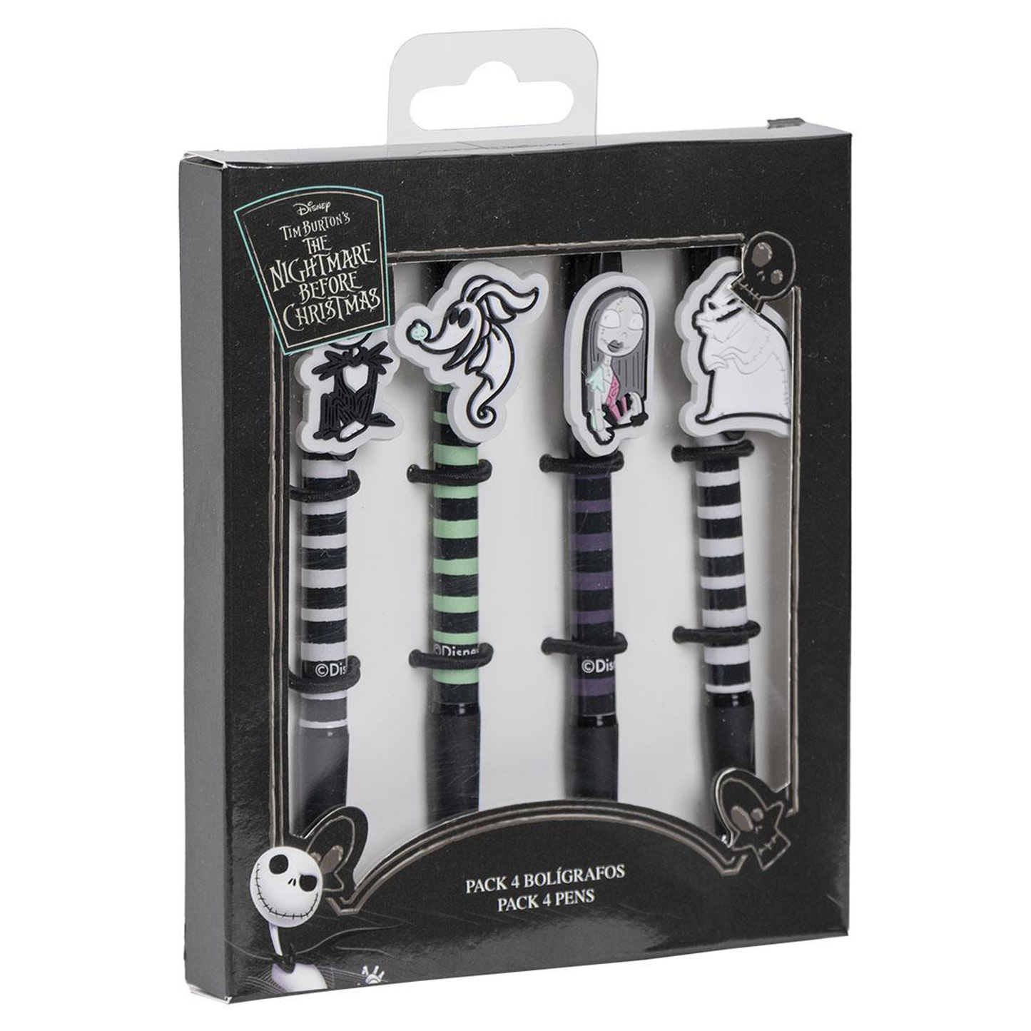 Disney - L'Etrange Noel de Monsieur Jack - Set de 4 stylos à bille