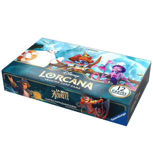 Disney Lorcana JCC  La Mer Azurite - Display de Boosters (24 Boosters) - FR