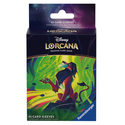 Disney Lorcana JCC  La Mer Azurite - Pack de 65 Protèges-cartes Scar