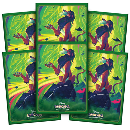 Disney Lorcana JCC  La Mer Azurite - Pack de 65 Protèges-cartes Scar