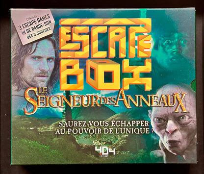 ESCAPE BOX - LE SEIGNEUR DES ANNEAUX - SAUREZ-VOUS ECHAPPER AU POUVOIR DE L'UNIQUE ?