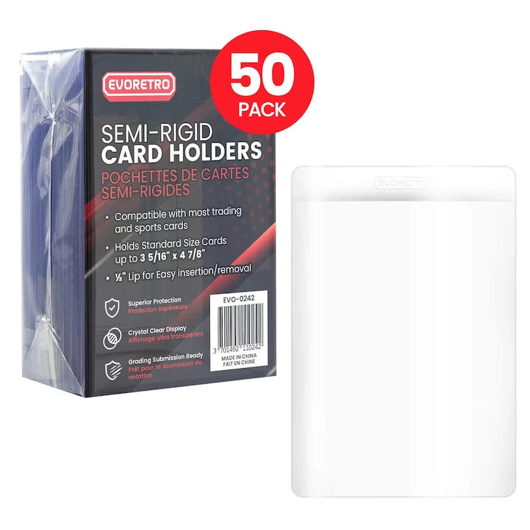 EVORETRO - Semi-Rigid Card Holders 50pc PRECO > 21/12