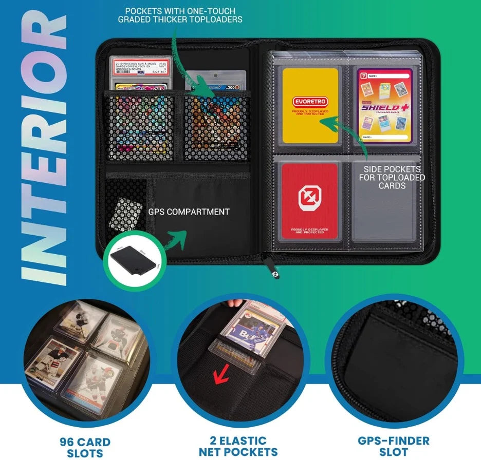 EVORETRO - Shield + Compact 96 Topload Cards Binder Black