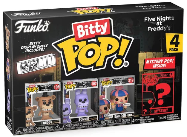 FIVE NIGHTS AT FREDDY'S - Bitty Pop 4 Pack 2.5cm - Freddy