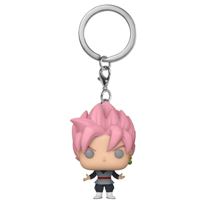 FUNKO POCKET POP! SLEUTELHANGER DRAGON BALL SUPER - SUPER SAIYAN ROSÉ GOKU ZWART (GLOW IN THE DARK)