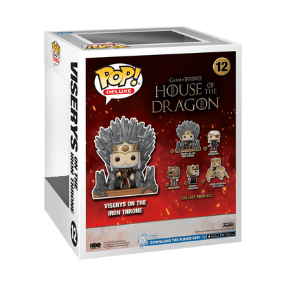 FUNKO-POP! DELUXE: HUIS VAN DE DRAAK - VISERYS OP DE IJZEREN TROON