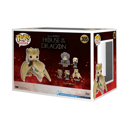 FUNKO-POP! RIDE DELUXE: HUIS VAN DE DRAAK - KONINGIN RHAENYRA MET SYRAX