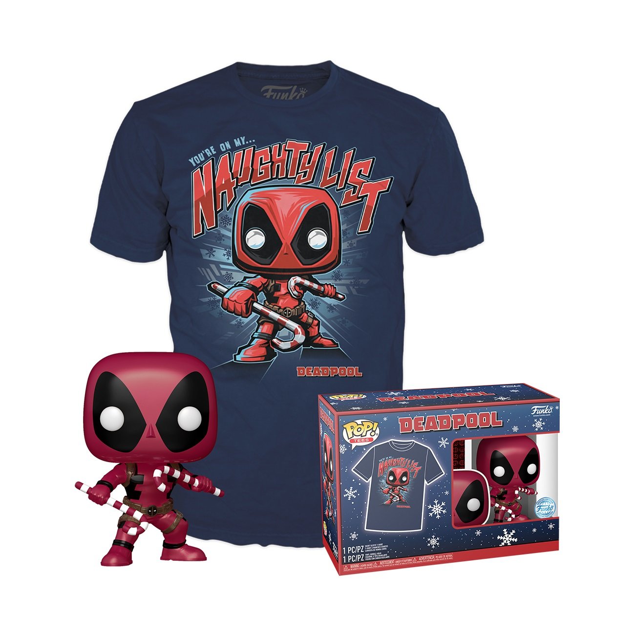 FUNKO POP! &amp; TEE: MARVEL - DEADPOOL HLD - SIZE S