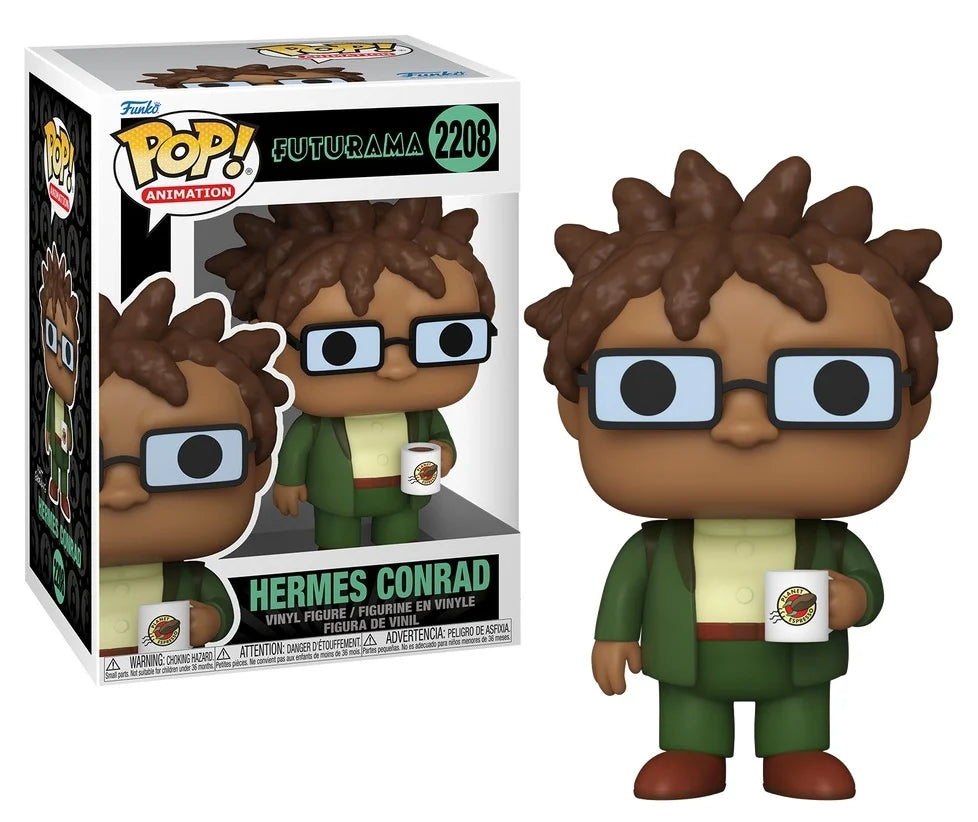FUTURAMA - POP Animation N° 2208 - Hermes Conrad avec Mug PRECO > 27/01