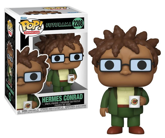 FUTURAMA - POP Animation N° 2208 - Hermes Conrad avec Mug PRECO > 27/01