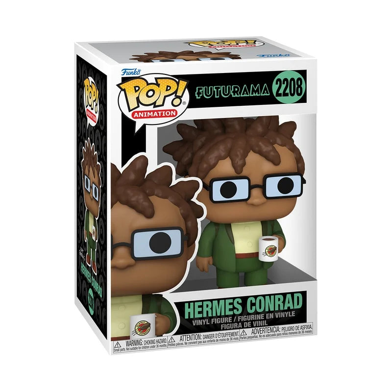 FUTURAMA - POP Animation N° 2208 - Hermes Conrad avec Mug PRECO > 27/01