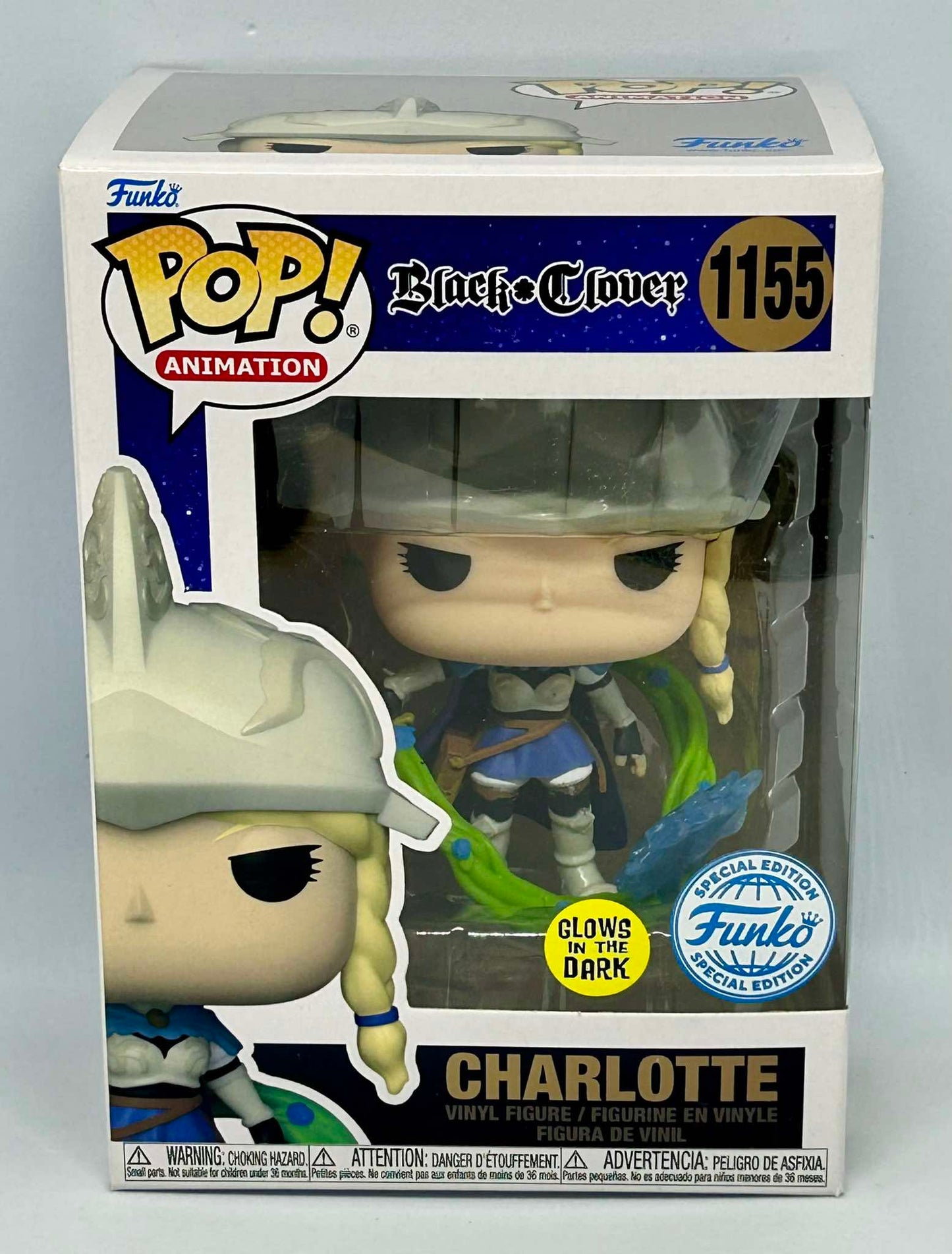 Figurine Pop Black Clover #1155 Charlotte - Glow in the Dark