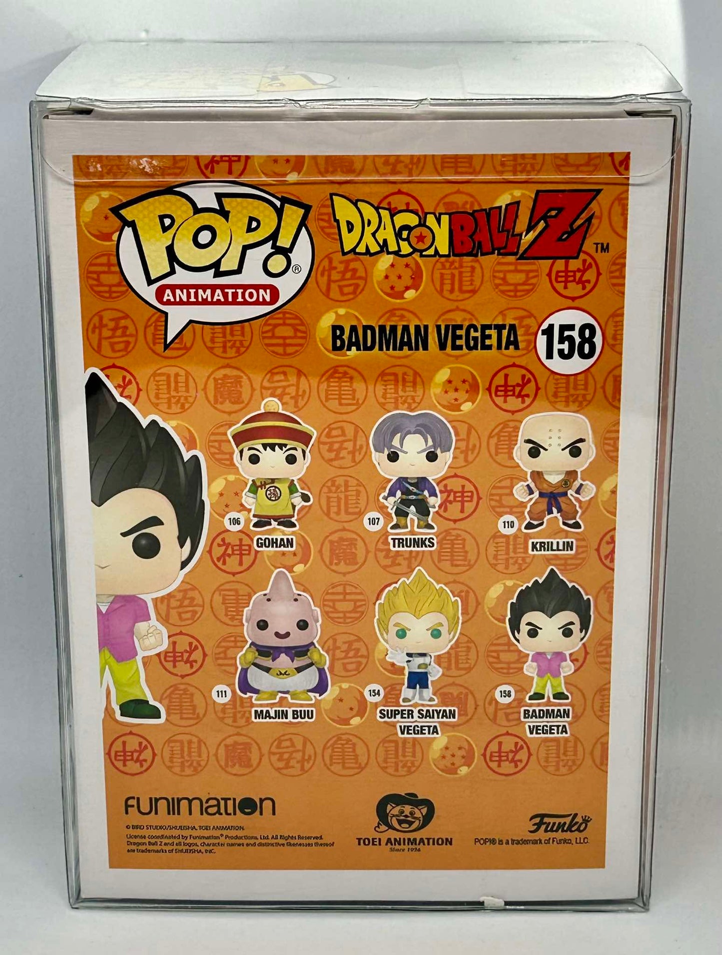 Figurine Pop Dragon Ball Z #158 Badman Vegeta (DBZ) signée Eric Legrand + protector