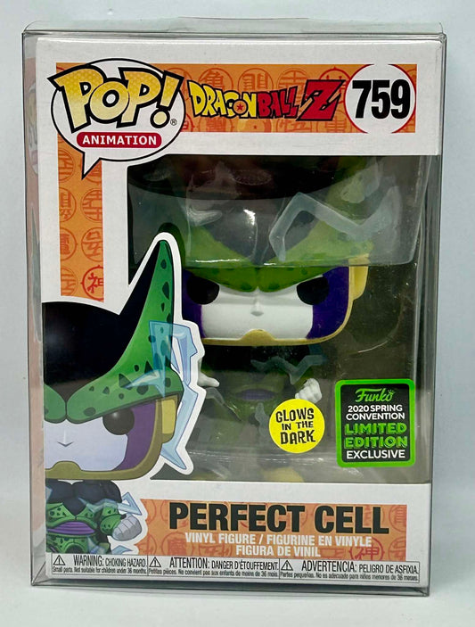 Figurine Pop Dragon Ball Z #759 Perfect Cell - Glows in the Dark + protector