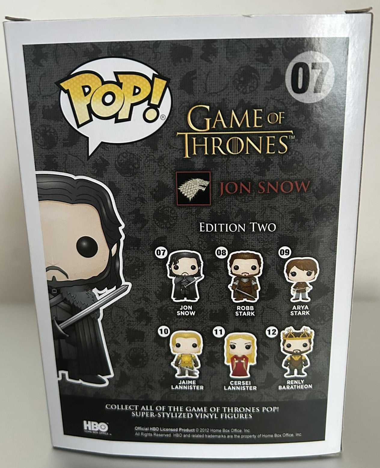 Figurine Pop Game of Thrones #07 Jon Snow