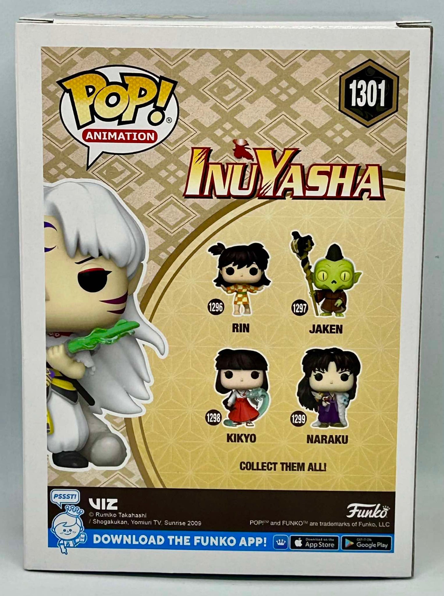 Figurine Pop Inu-Yasha #1301 Sesshômaru - Glow in the Dark