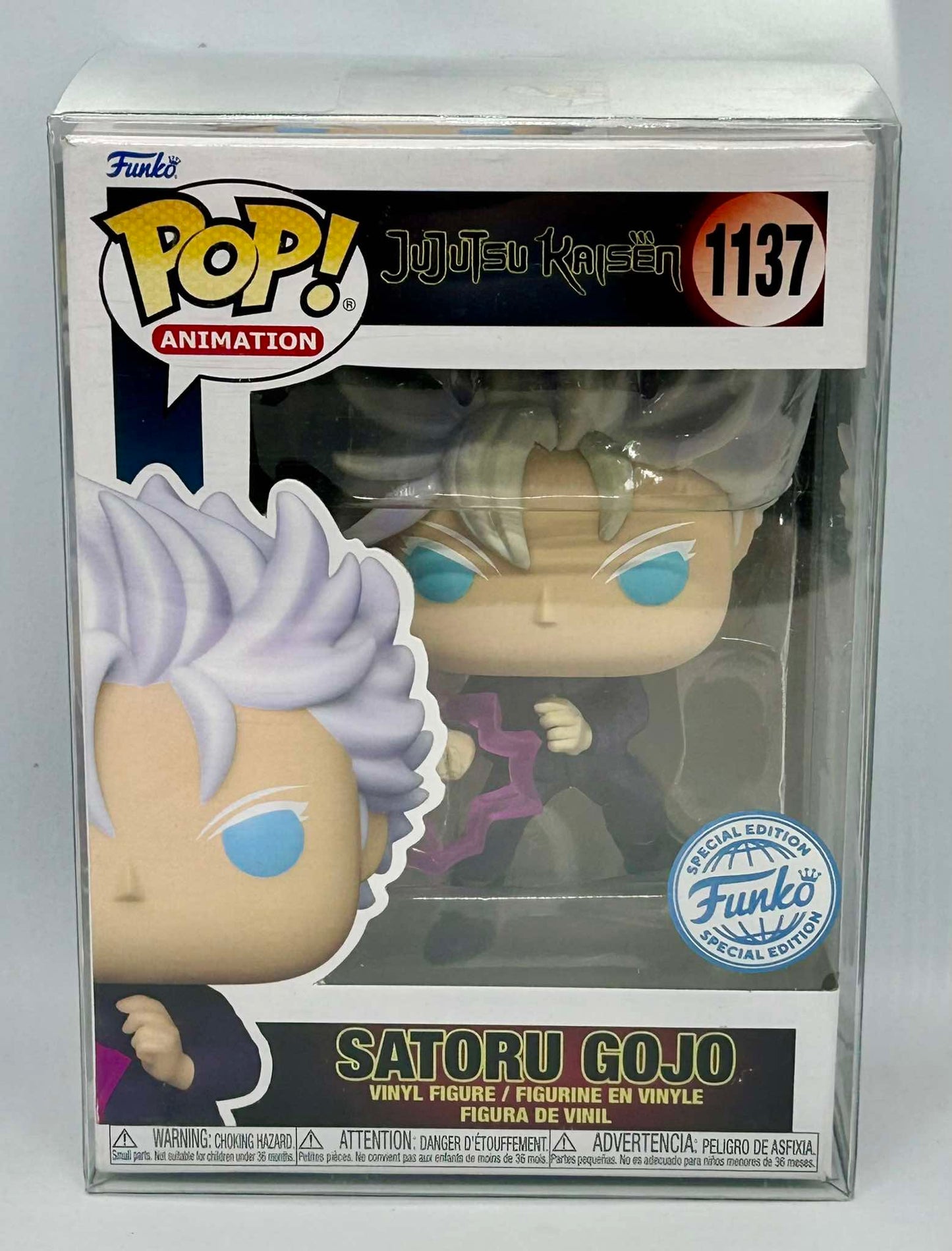 Figurine Pop Jujutsu Kaisen #1137 Satoru Gojo Hollow Purple + protector