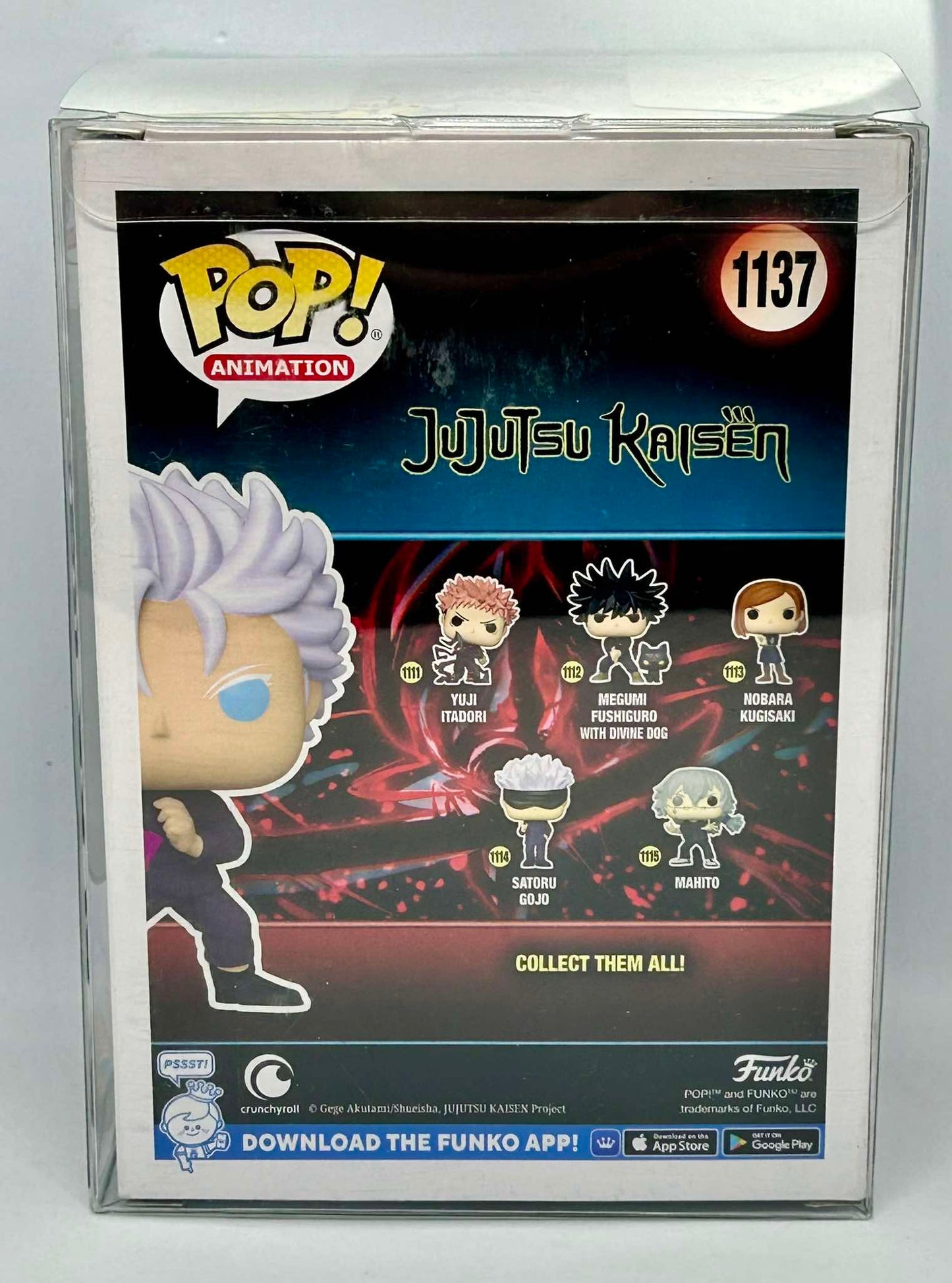 Figurine Pop Jujutsu Kaisen #1137 Satoru Gojo Hollow Purple + protector