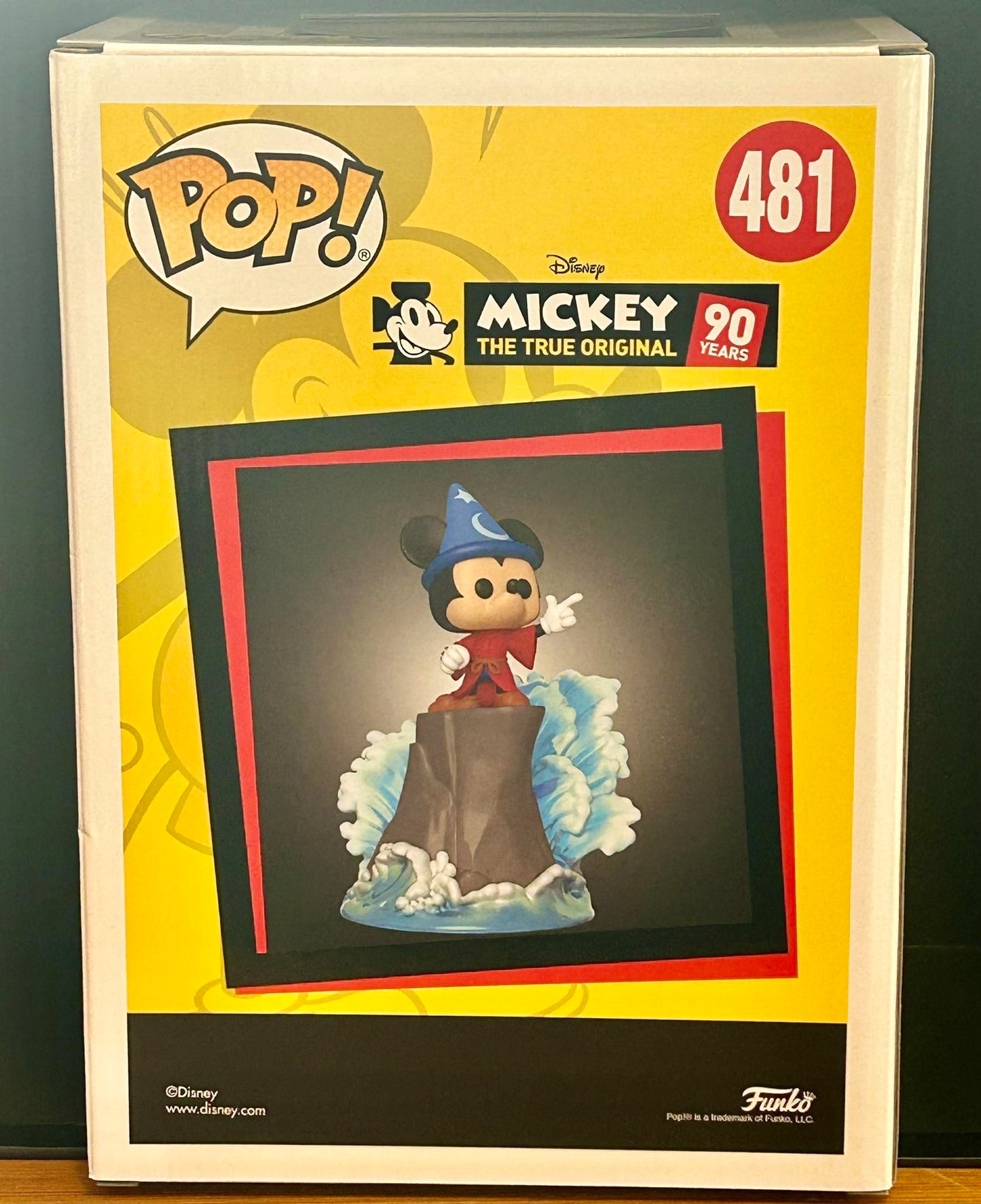 Figurine Pop Mickey Mouse - 90 Ans [Disney] #481 Sorcerer Mickey