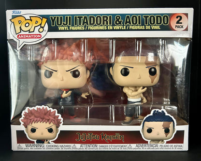 Funko pop! Animatie: Jujutsu Kaisen 2PK - Yuji Itadori &amp; Aoi Todo