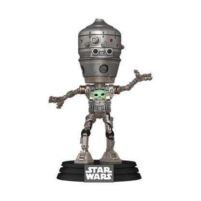 Funko Pop! Deluxe Star Wars The Mandalorian - Grogu with IG-12