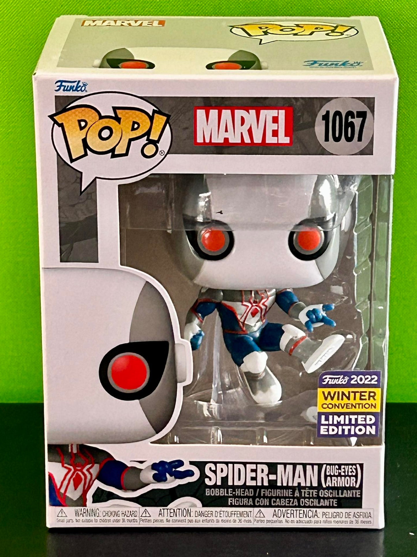 Funko pop! Marvel: Spider-Man (Bug-Eyes-harnas)