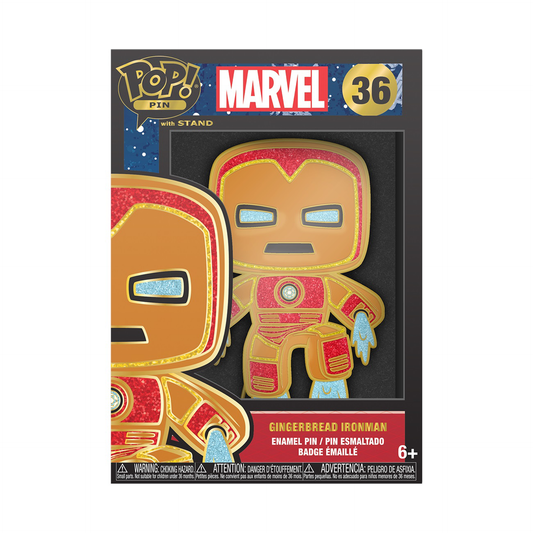 Funko Pop! Pin: Marvel Holiday - Gingerbread Iron Man