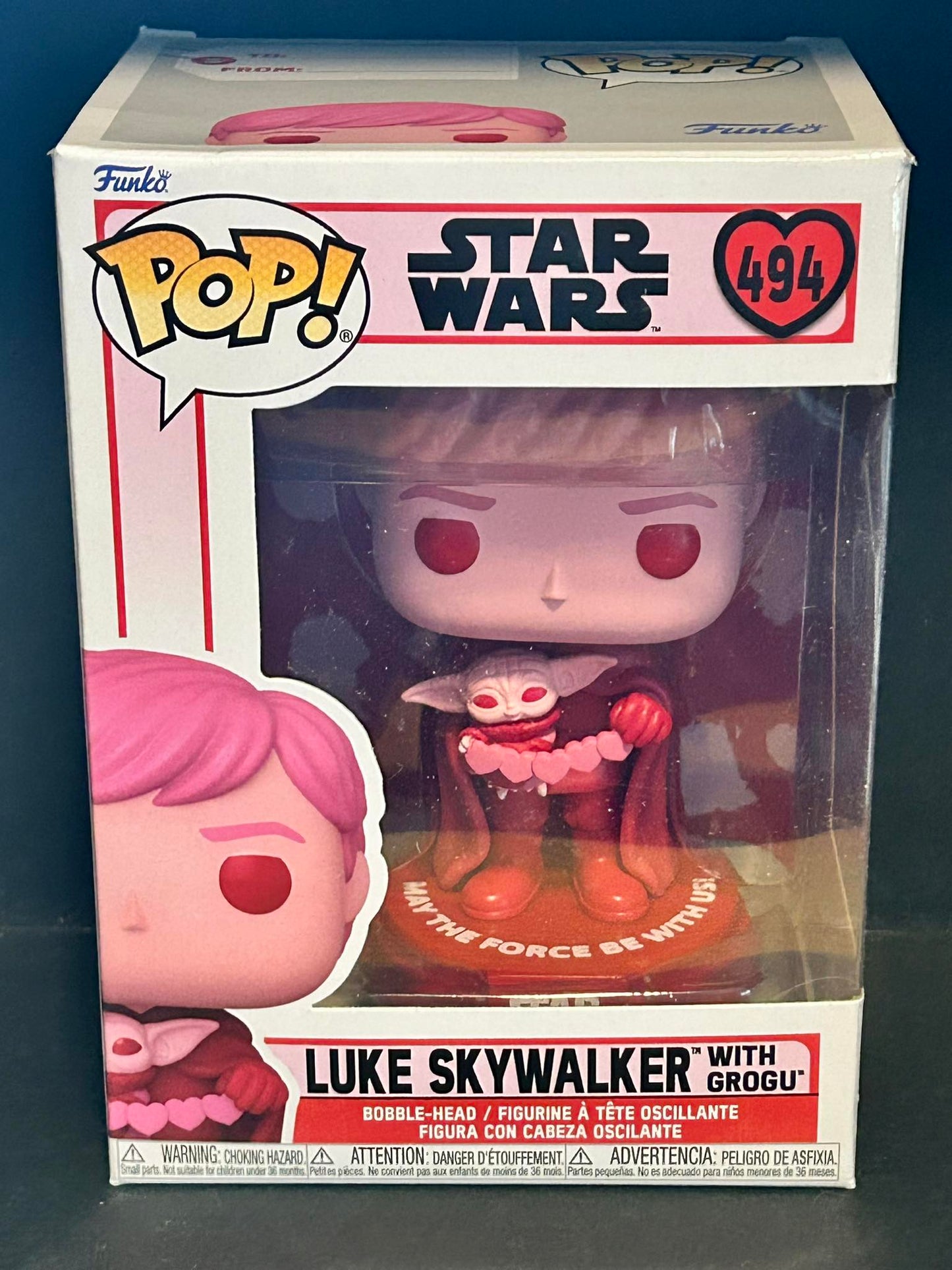 Funko Pop! Star Wars: Valentines - Luke Skywalker with Grogu