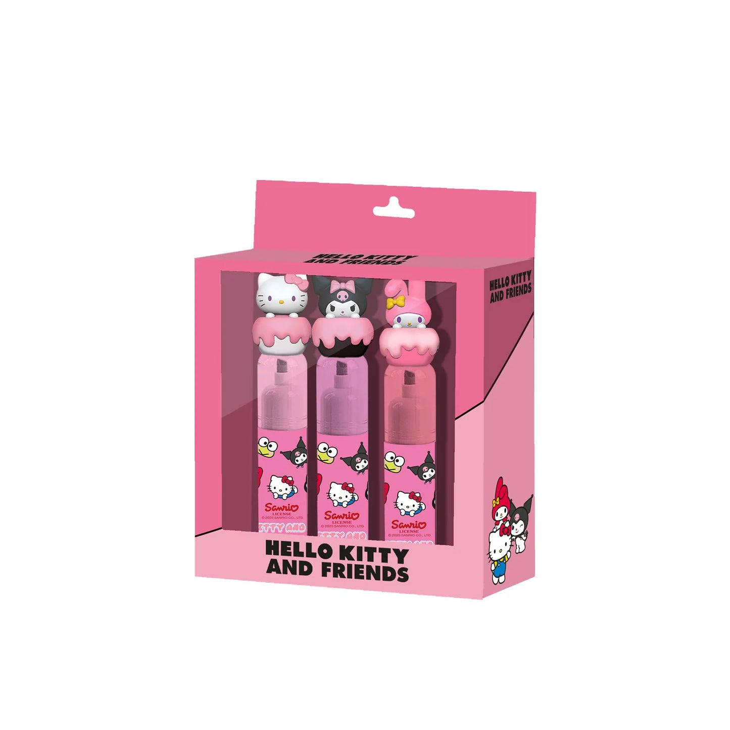 HELLO KITTY & Friends - Cake - Pack de 3 Surligneurs