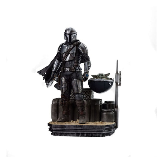 IRON STUDIOS - BDS ARTS SCALE 1/10 - THE MANDALORIAN - DIN DJARIN AND GROGU STATUE 21CM