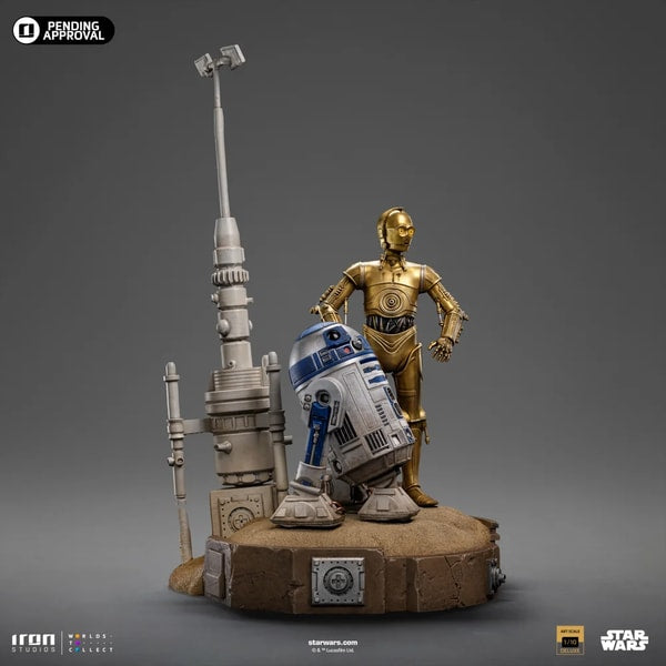 IRON STUDIOS - DELUXE ART SCALE 1/10 - STAR WARS - C-3PO & R2-D2 STATUE 31CM