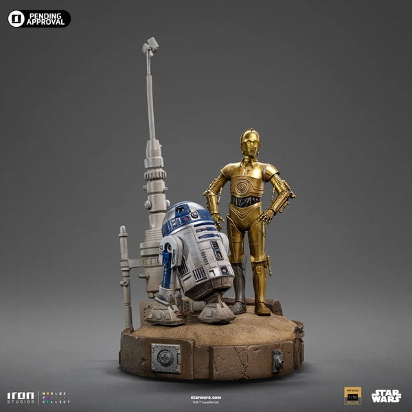 IRON STUDIOS - DELUXE ART SCALE 1/10 - STAR WARS - C-3PO & R2-D2 STATUE 31CM