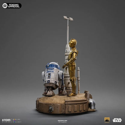 IRON STUDIOS - DELUXE ART SCALE 1/10 - STAR WARS - C-3PO & R2-D2 STATUE 31CM