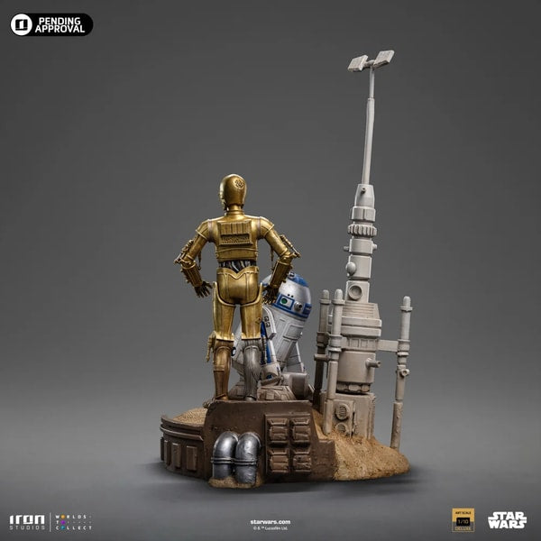 IRON STUDIOS - DELUXE ART SCALE 1/10 - STAR WARS - C-3PO & R2-D2 STATUE 31CM