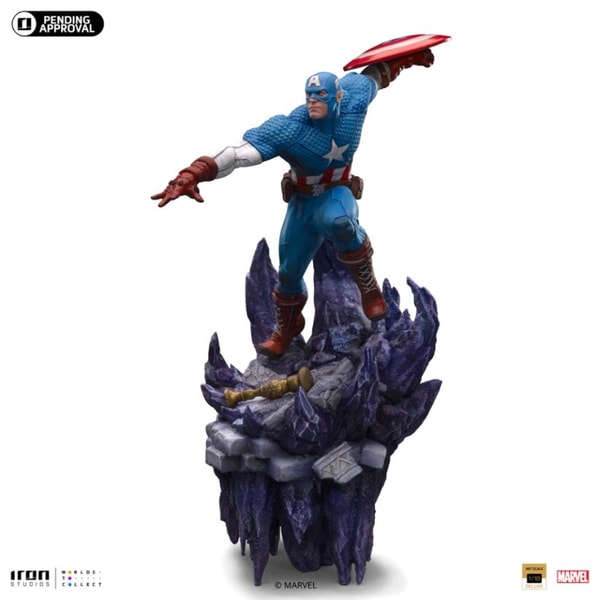 IRON STUDIOS - DELUXE BDS ART SCALE 1/10 - MARVEL - CAPTAIN AMERICA "INFINITY GAUNTLET" STATUE 34CM