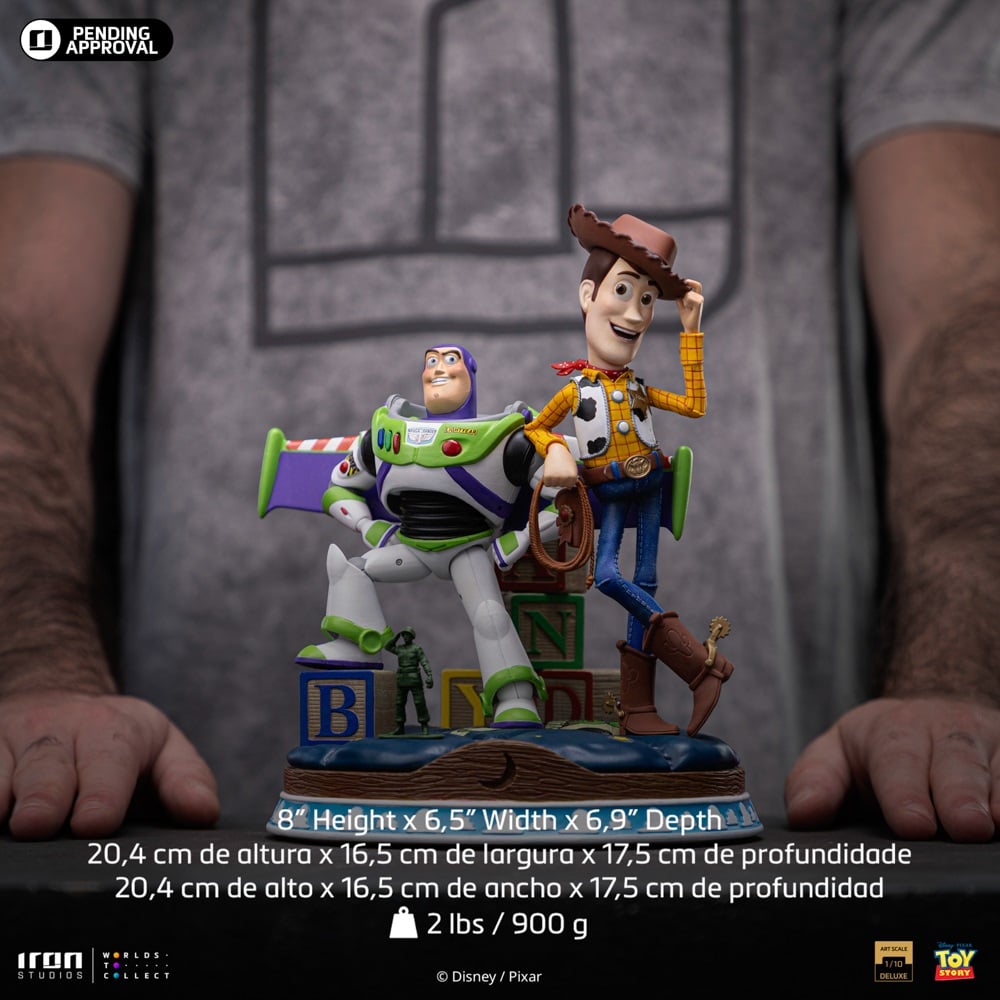 Iron Studios - Deluxe Art Scale 110 - Disney - Toy Story - Buzz et Woody Statue 20cm