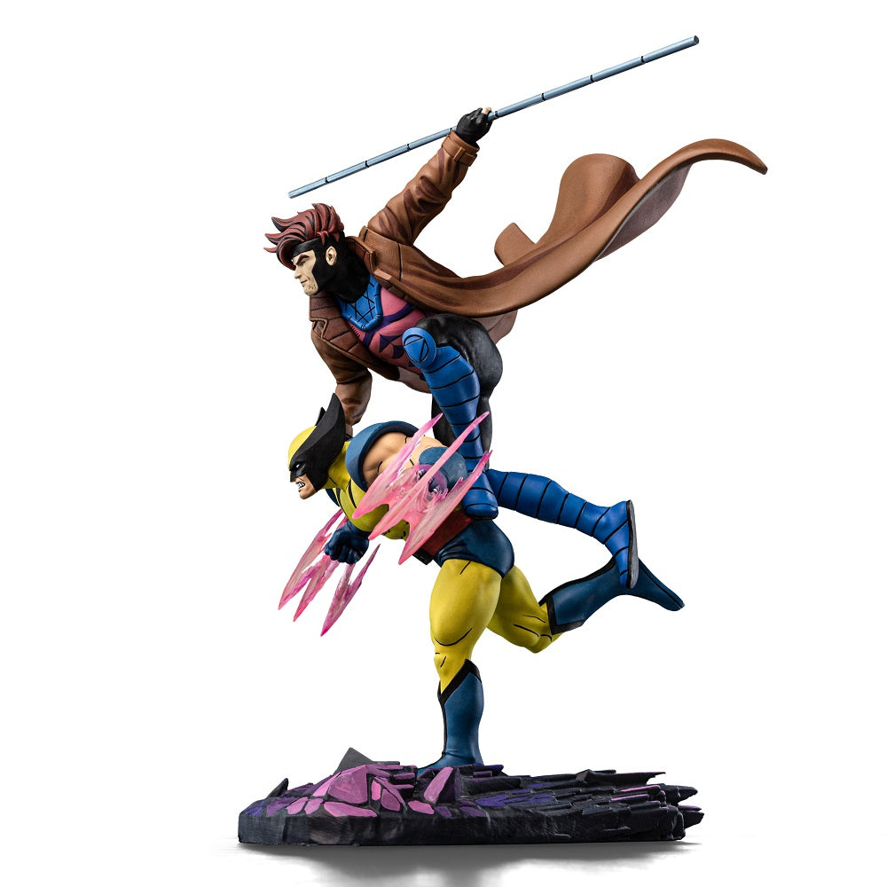 Iron Studios - Deluxe Art Scale 110 - Marvel - X-Men ’97 - Gambit et Wolverine Statue 29cm