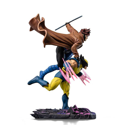 Iron Studios - Deluxe Art Scale 110 - Marvel - X-Men ’97 - Gambit et Wolverine Statue 29cm