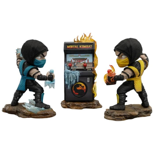 Iron Studios - MiniCo - Mortal Kombat – Scorpion vs Subzero Arcade Statue 16cm