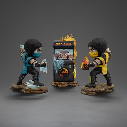 Iron Studios - MiniCo - Mortal Kombat – Scorpion vs Subzero Arcade Statue 16cm