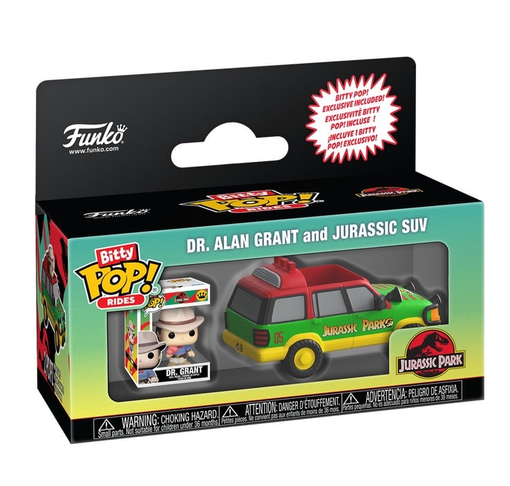 JURASSIC PARK - Bitty Pop Ride - Jurassic SUV avec Dr. Grant