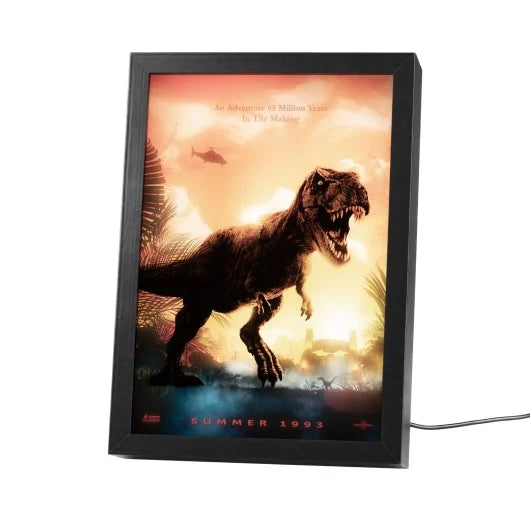 JURASSIC PARK - Cadre Lumineux LED 28x20x5cm