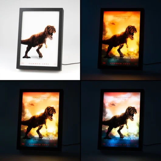 JURASSIC PARK - Cadre Lumineux LED 28x20x5cm