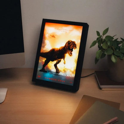 JURASSIC PARK - Cadre Lumineux LED 28x20x5cm
