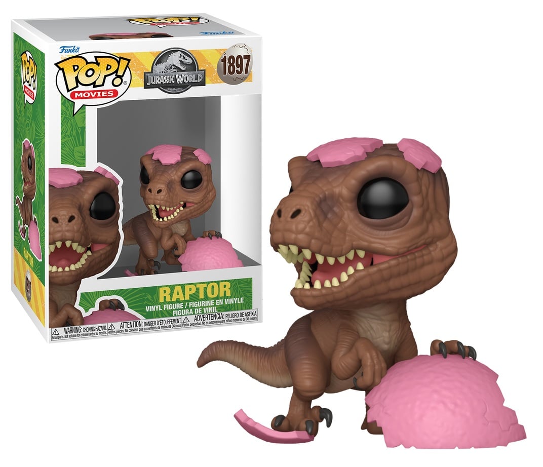 Rose Raptor JURASSIC PARK SPRG - POP Movies N° 1897 - Raptor (Oeuf rose) – Otaku Center