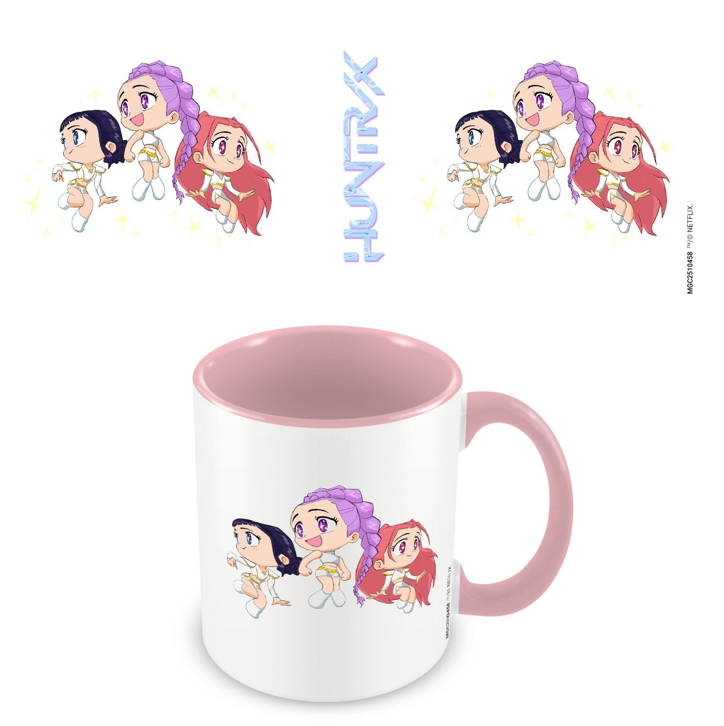 K-POP DEMON HUNTERS - Huntrix Chibi - Mug interieur Coloré 325ml