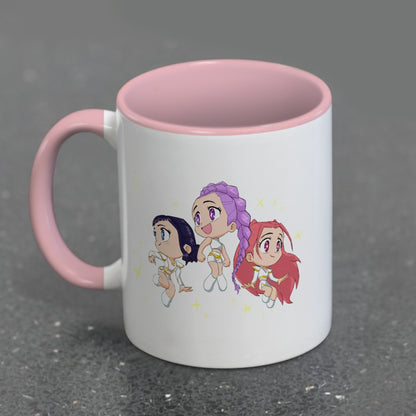 K-POP DEMON HUNTERS - Huntrix Chibi - Mug interieur Coloré 325ml