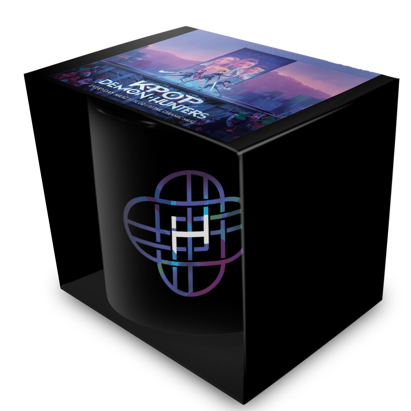 K-POP DEMON HUNTERS - Huntrix Logo - Black Pod Mug 325ml