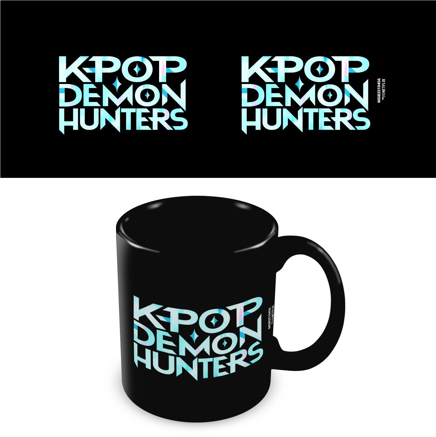 K-POP DEMON HUNTERS - Logo - Black Pod Mug 325ml