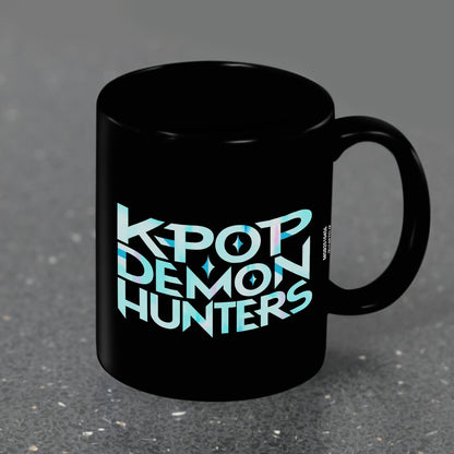K-POP DEMON HUNTERS - Logo - Black Pod Mug 325ml